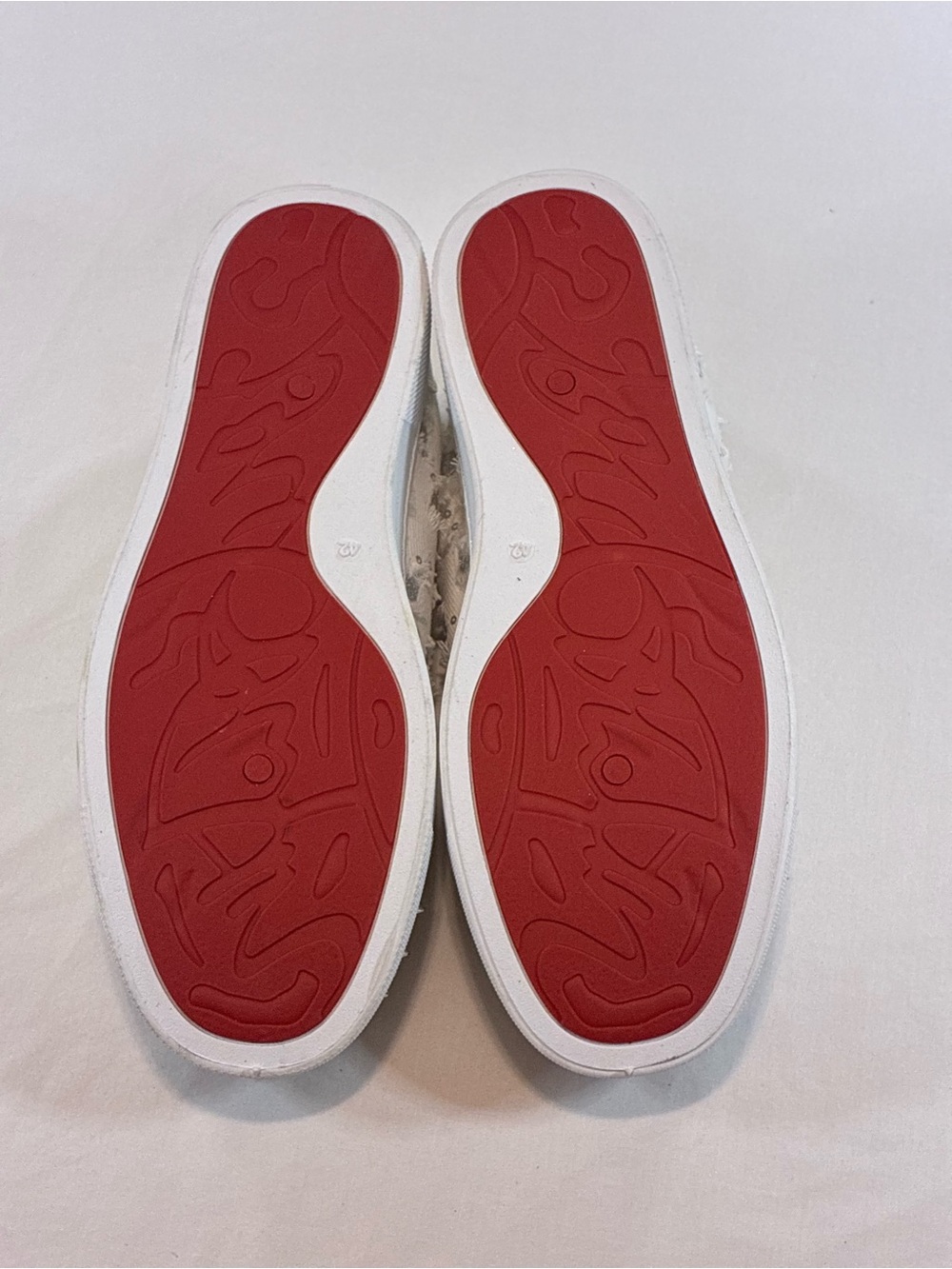White Women's Studded Low-Top Sneakers - Picture 8 of 9